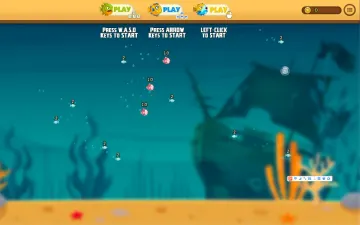 Fish Eat Fish三人海底场景与三组控制提示